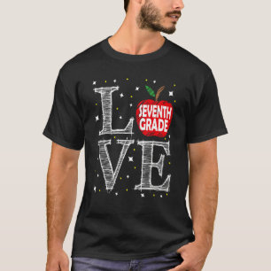 Camiseta Primeiro Dia De Amar Na Escola No Sétimo Ano De Vo