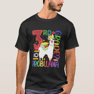 Camiseta Primeiro Dia De Aula 3ª Série Sem Prob Llama Profe