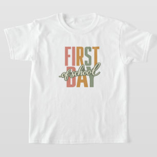 Camiseta Primeiro Dia de Aula Divertido Professor Garotas V