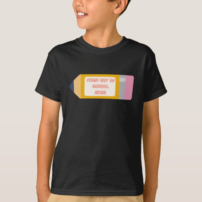 CAMISETA PRIMEIRO DIA DE AULA PROFESSORES PAIS ESCOLA (Frente)