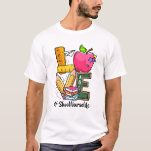 Camiseta Primeiro Dia De Enfermeira Da Escola A Vida De Vol