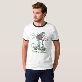 Camiseta Primeiro dia de escola | Dedo masculino