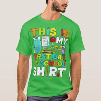 Camiseta Primeiro Dia De Meninos Da Escola Meninas De Volta