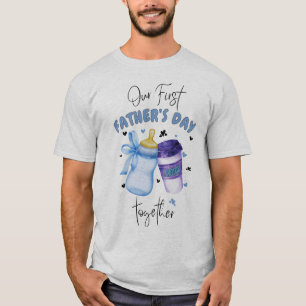 Camiseta Primeiro Dia de os pais Junto com o equipamento de