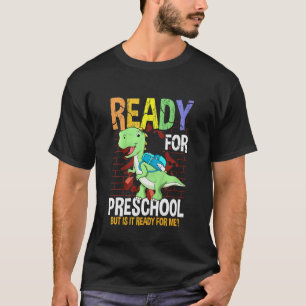 Camiseta Primeiro Dia De Pré-Escola Do Menino Infantil Pron