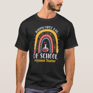 Camiseta Primeiro Dia de Professores De Ciência Escolar Boh