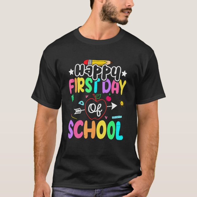 Camiseta Primeiro Dia de Professores De Esquadra De Corte D (Frente)