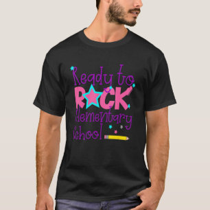 Camiseta Primeiro Dia De Prontos Para Rock Elementar S
