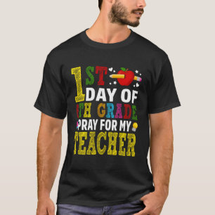 Camiseta Primeiro Dia De Rezar Para O Meu Professor De Volt