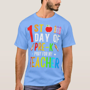 Camiseta Primeiro Dia De Rezar Por Meu Professor De Volta A