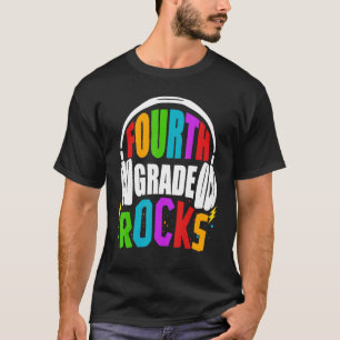 Camiseta Primeiro Dia De Rochas Do 4º Ano De Volta Ao Ensin