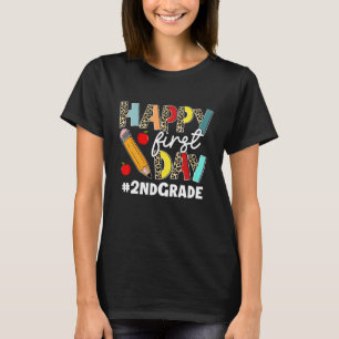 Camiseta Primeiro Dia De segundo Grau De Esquadrão Leopardo