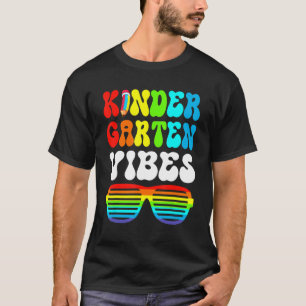 Camiseta Primeiro Dia Do Jardim De Infância Escolar Vibes C