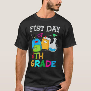 Camiseta Primeiro Dia Do Professor Do 4º Grau De Volta À Es
