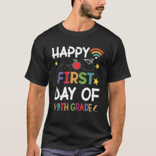 Camiseta Primeiro Dia Do Professor Do 9º Grau Criança De Vo
