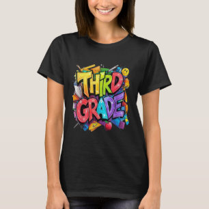 Camiseta Primeiro Dia Do Terceiro Ano Floral Para Professor