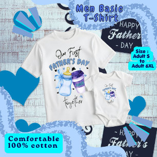 Camiseta Primeiro Dia dos Pais Juntos Conjunto de roupa / A