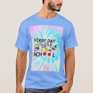 Camiseta Primeiro dia em que professores de ônibus escolher