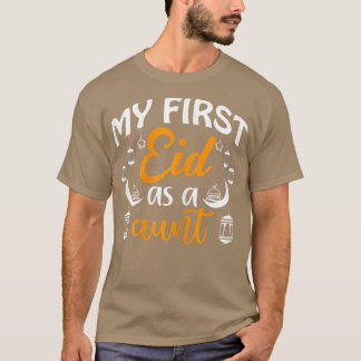 Camiseta Primeiro Eid Como Tia Happy Eid Al Fitr Al Adha Mu