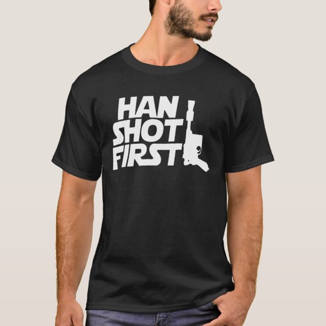 Camiseta Primeiro filme do Gift Han de Natal, com a melhor  (Frente)