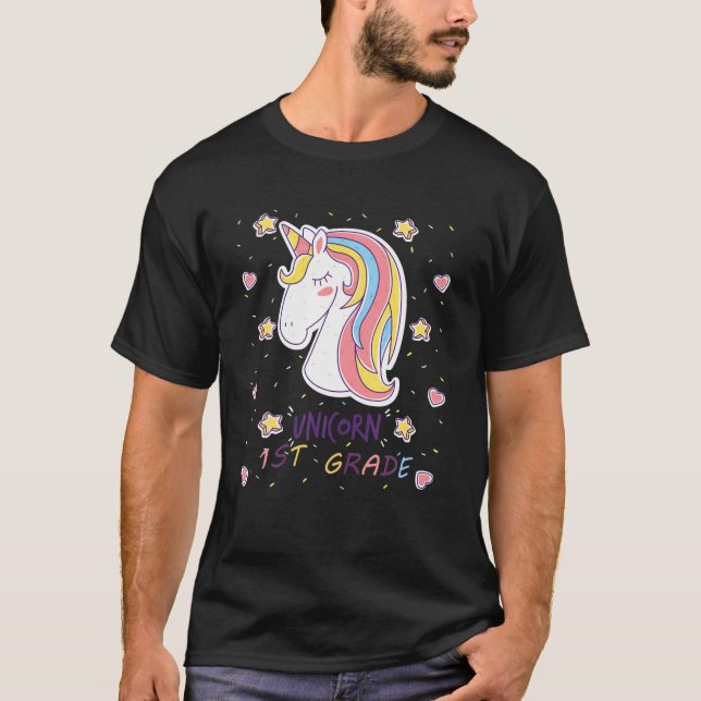 Camiseta Primeiro Grau Da Unicórnio De Volta À Escola 2021 (Frente)