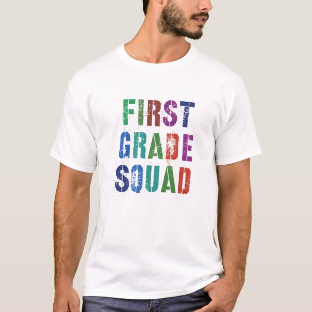Camiseta PRIMEIRO GRAU SQUAD Kids Professora 1Rua Graduação (Frente)