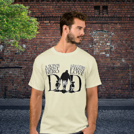 Camiseta Primeiro herói do filho e filha - PAI