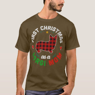 Camiseta Primeiro Natal Como Corgi Mãe-948