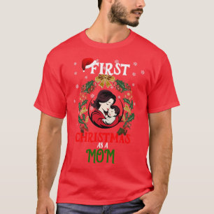 CAMISETA PRIMEIRO NATAL COMO MÃE 2