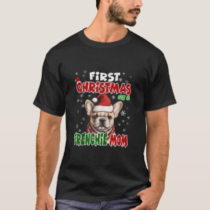Camiseta Primeiro Natal Como Mãe Francesa Pai Do Papai Noel