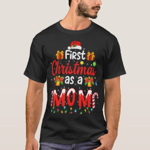 Camiseta Primeiro Natal Como Mãe Noel Hat Ugly Família Xmas