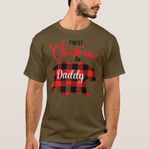 Camiseta Primeiro Natal Como Pai