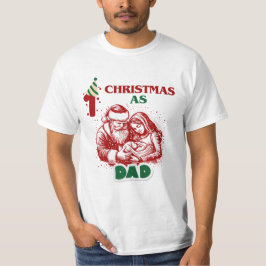 Camiseta Primeiro Natal como pai