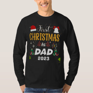Camiseta Primeiro Natal como pai