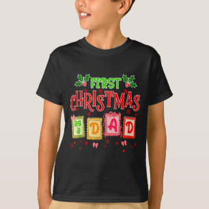 Camiseta Primeiro Natal Como Pai 2025 Coquette Bow Matchin