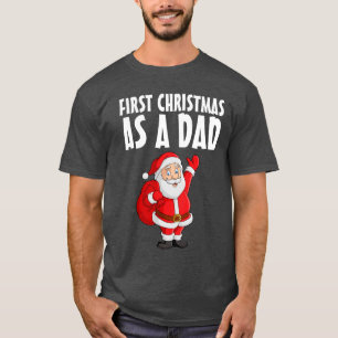 Camiseta PRIMEIRO NATAL COMO T-Shirt PAI