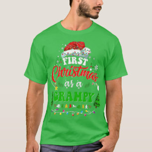 Camiseta Primeiro Natal Como um Chapéu Grampado de Santa Ha