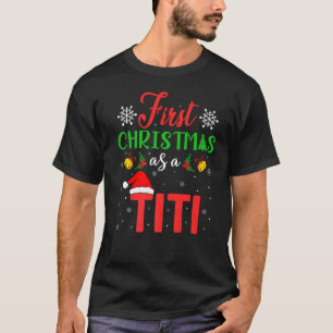 Camiseta Primeiro Natal como um Grupo Titi que Corresponde