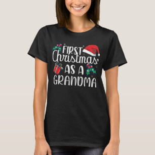 Camiseta Primeiro Natal Como Uma Família Vovó Corresponde