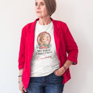 Camiseta Primeiro Natal como vovó Red Truck T-Shirt