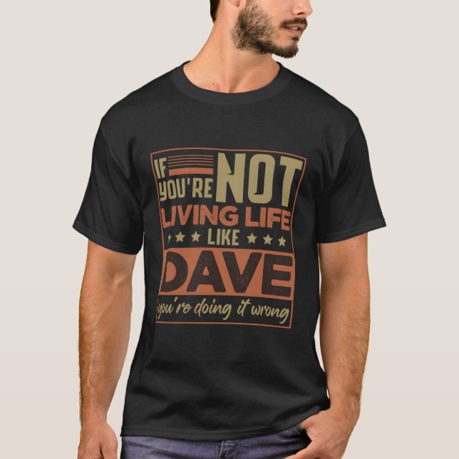 Camiseta Primeiro Nome David Dave (Frente)