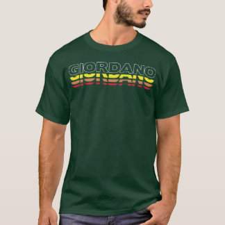 Camiseta Primeiro Nome Giordano Divertido Vintage Pôr do So
