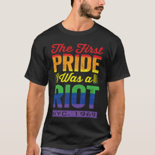 Camiseta Primeiro Orgulho Foi Um Motim LGBT 50º Aniversário