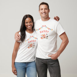 Camiseta Primeiro Pai de Aniversário do Carnaval
