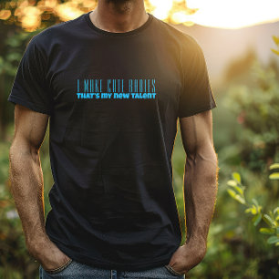 Camiseta Primeiro pai dia azul de humor
