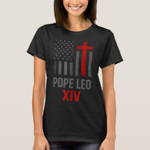 Camiseta Primeiro Papa Americano Leo Xiv Religiosos Católic