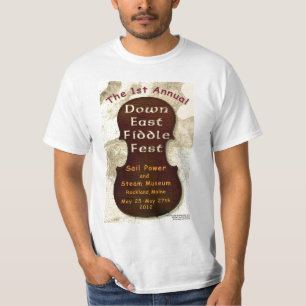 Camiseta Primeiro para baixo Fest do leste anual do violino