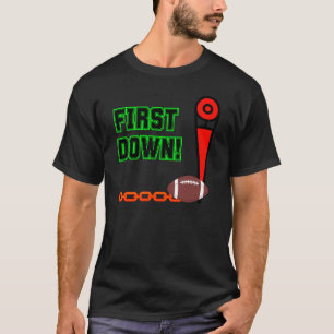 Camiseta Primeiro Para Baixo Medindo Cadeias