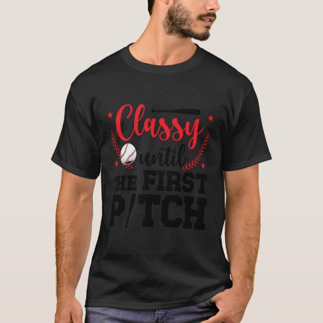 Camiseta Primeiro Pitball Pitball Pitcher Mãe De Um Poço De (Frente)
