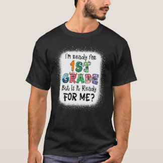 Camiseta Primeiro Professor da 1ª Série Crianças de Volta à